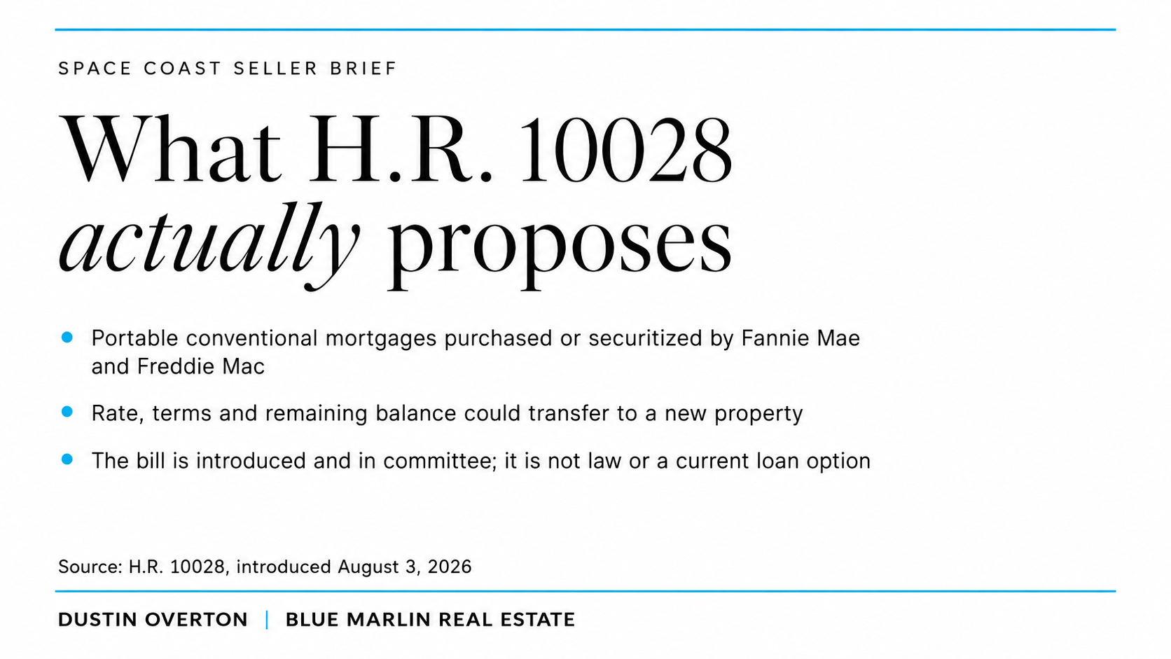 MOVE Act proposal: what sellers should know