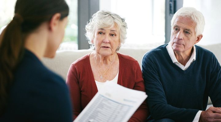 Attorney with elderly couple — Prescott, AZ — Julie Martin Elder & Special Needs Law, PLLC Attorney with elderly couple — Prescott, AZ — Julie Martin Elder & Special Needs Law, PLLC