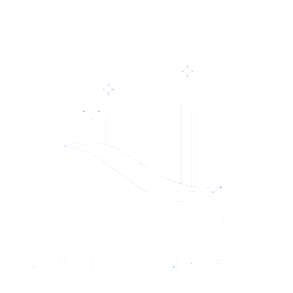 The logo for duraclean cleaning services llc is blue and white.