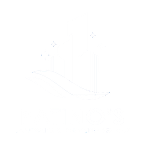 The logo for duraclean cleaning services llc is blue and white.