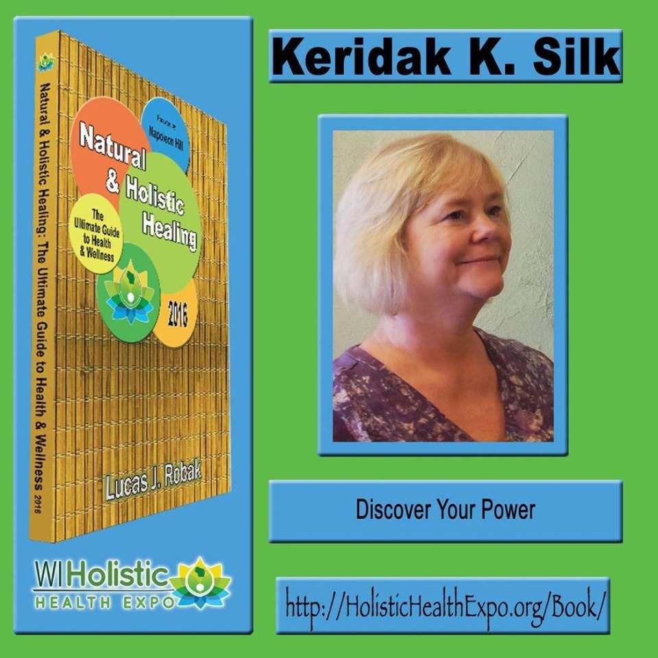 Advertisement for a health book by Keridak K. Silk. The cover of the book is displayed along with a photo of the author.