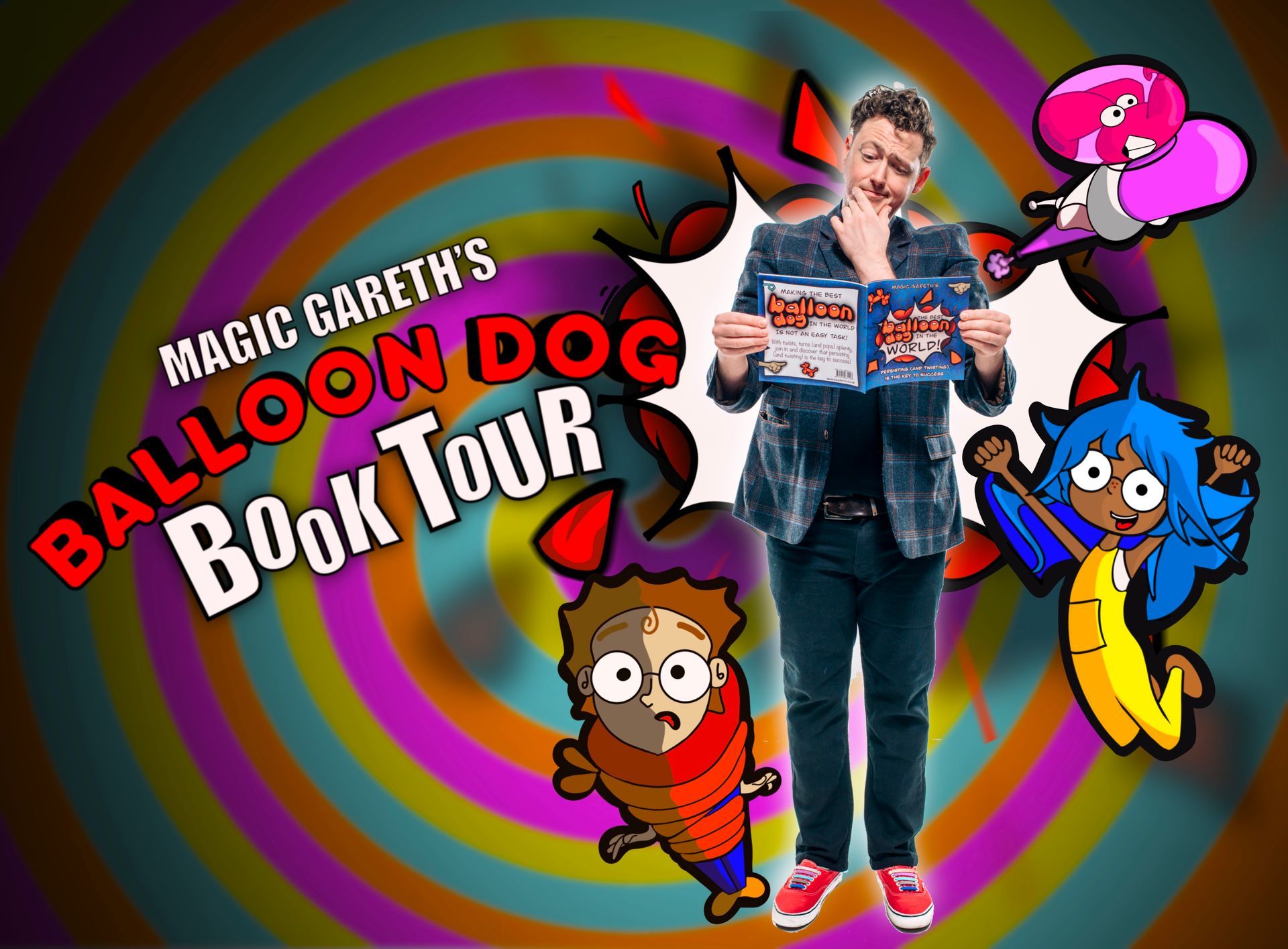 MG and the Dogs! The Balloon Dog Book Tour, Edinburgh