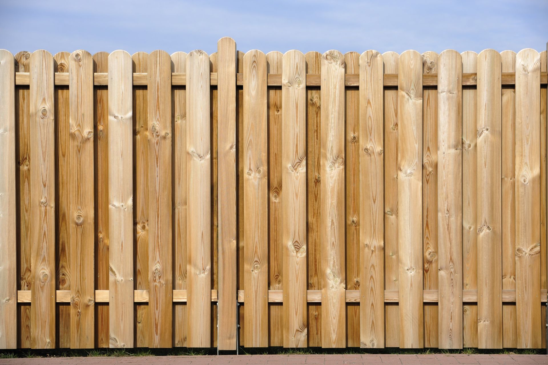 Wooden picket fence.
