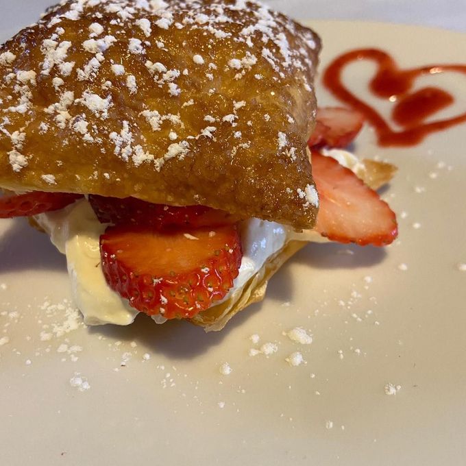Millefoglie con crema e fragole