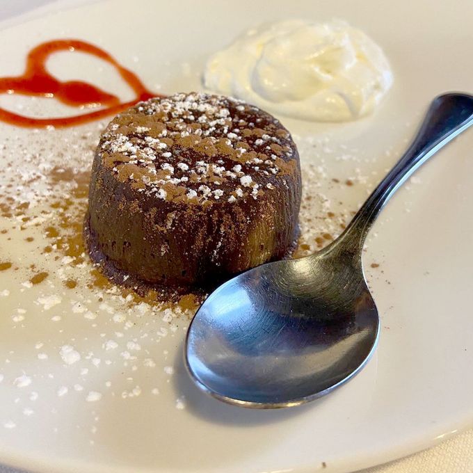 Tortino al cioccolato con crema