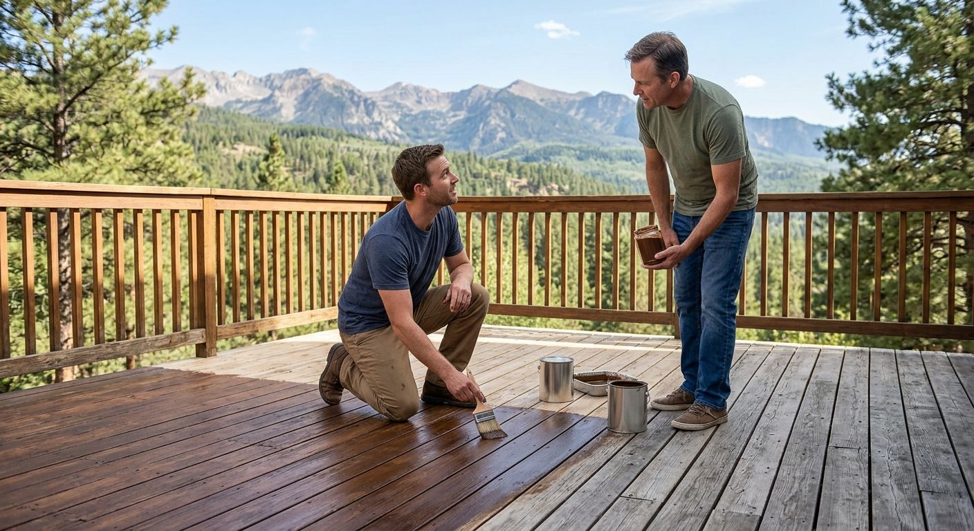 deck staining in Durango, CO