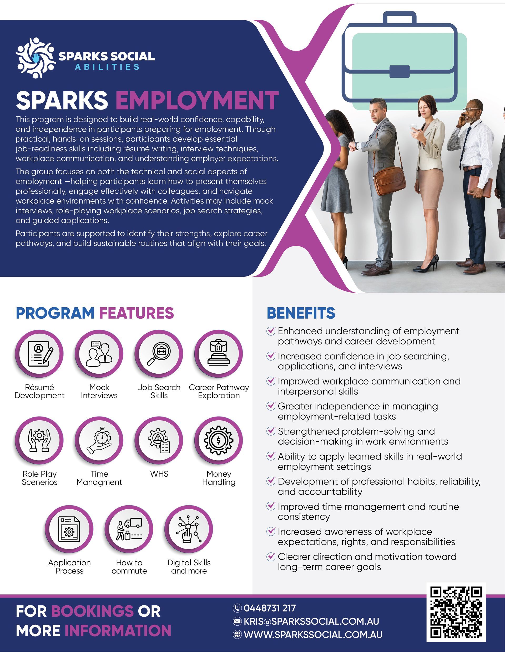 Sparks Employment — Sparks Social Abilities in Bungalow, QLD