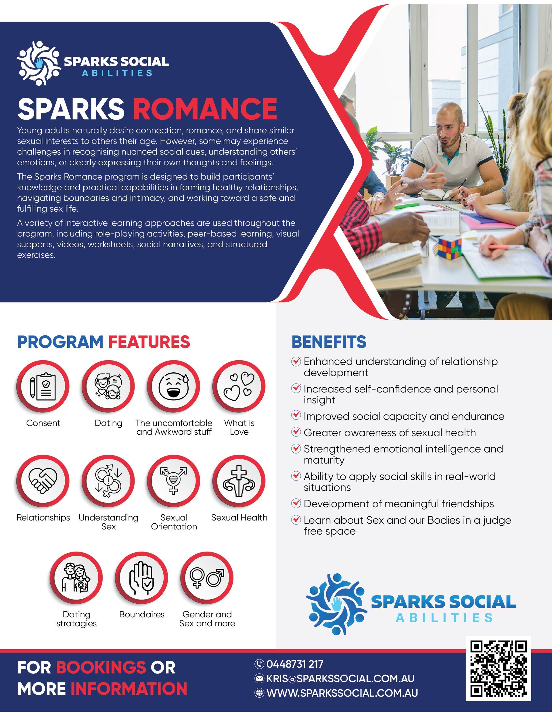 Sparks Romance — Sparks Social Abilities in Bungalow, QLD