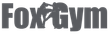 FoxGym logo with dark gray text and a fox silhouette integrated into the wordmark