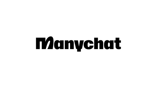 Manychat logo in bold black text on a white background