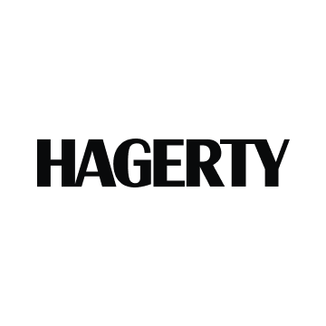 HAGERTY logo in bold black text on a white background
