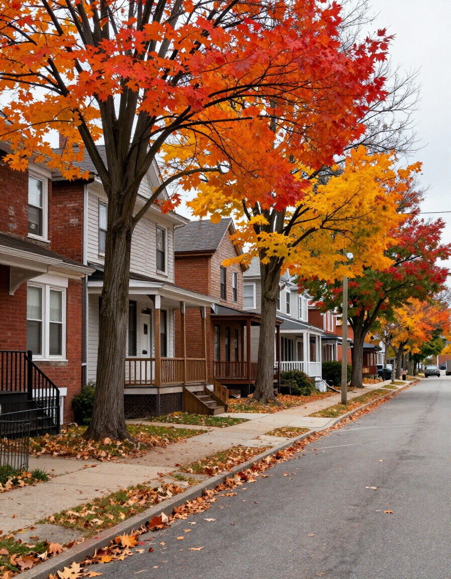 Classic Buffalo residential street