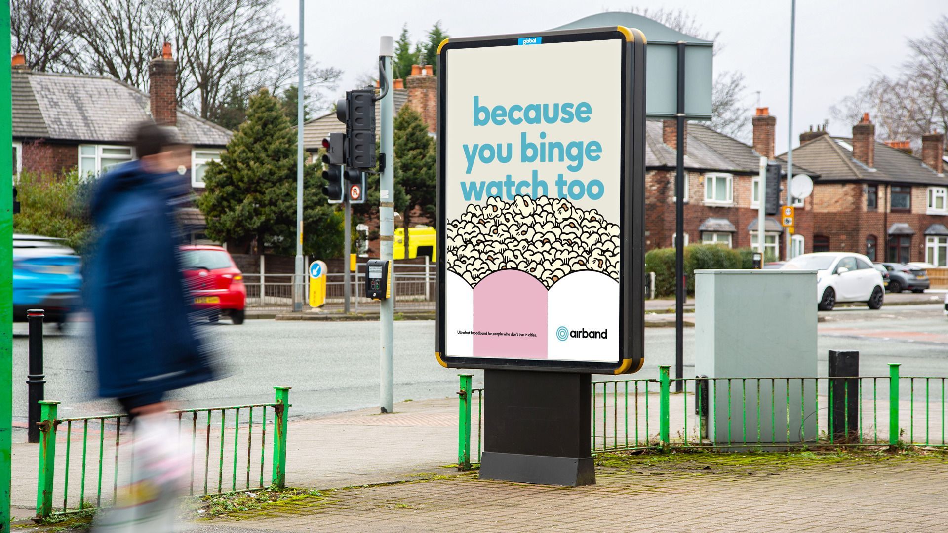 ooh poster on street