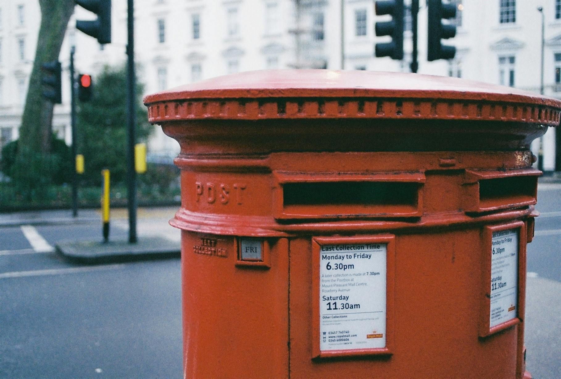 red post box