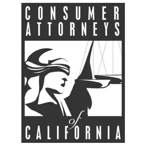 A logo for the consumer attorneys of california
