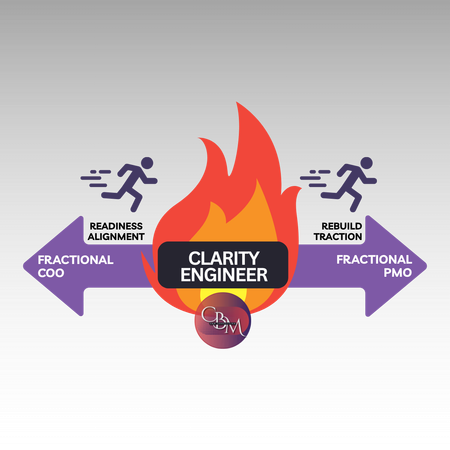 Clarity Engineer bridging gaps between Fractional COO and PMO roles.