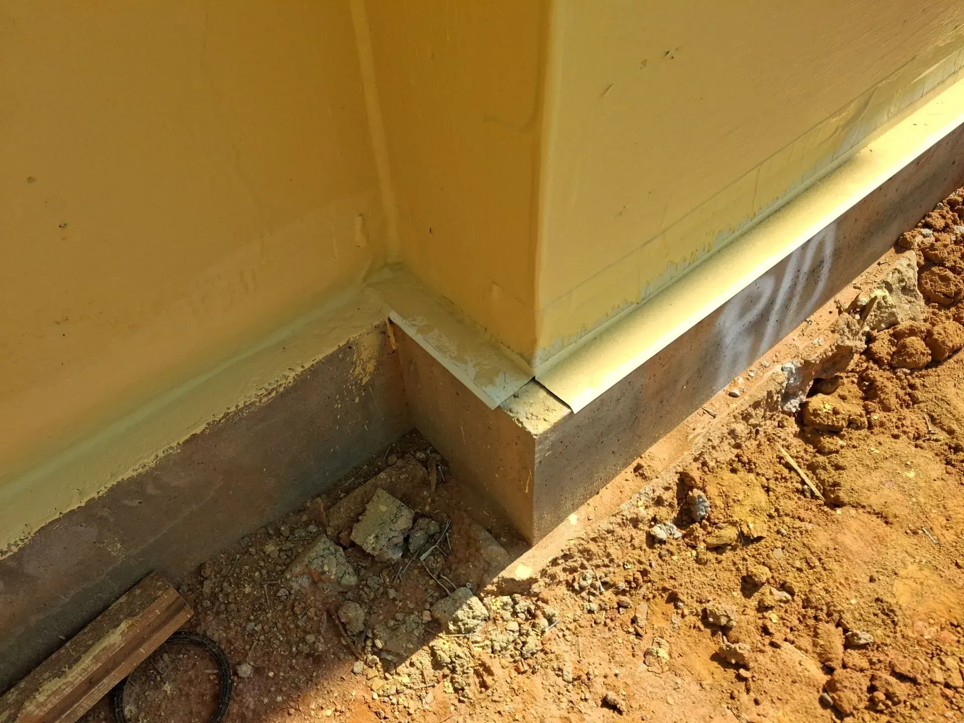 H2O Waterproofing commercial waterproofing project on Alabama new building foundation.