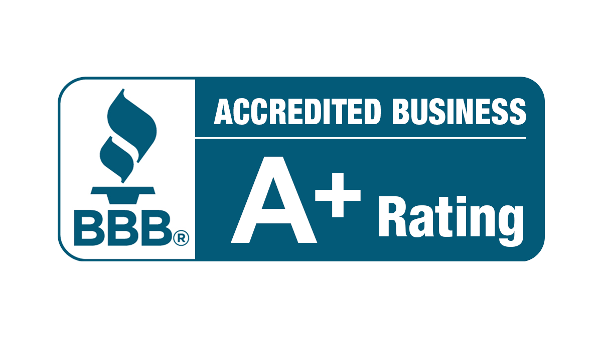 BBB A+ badge BBB A+ badge