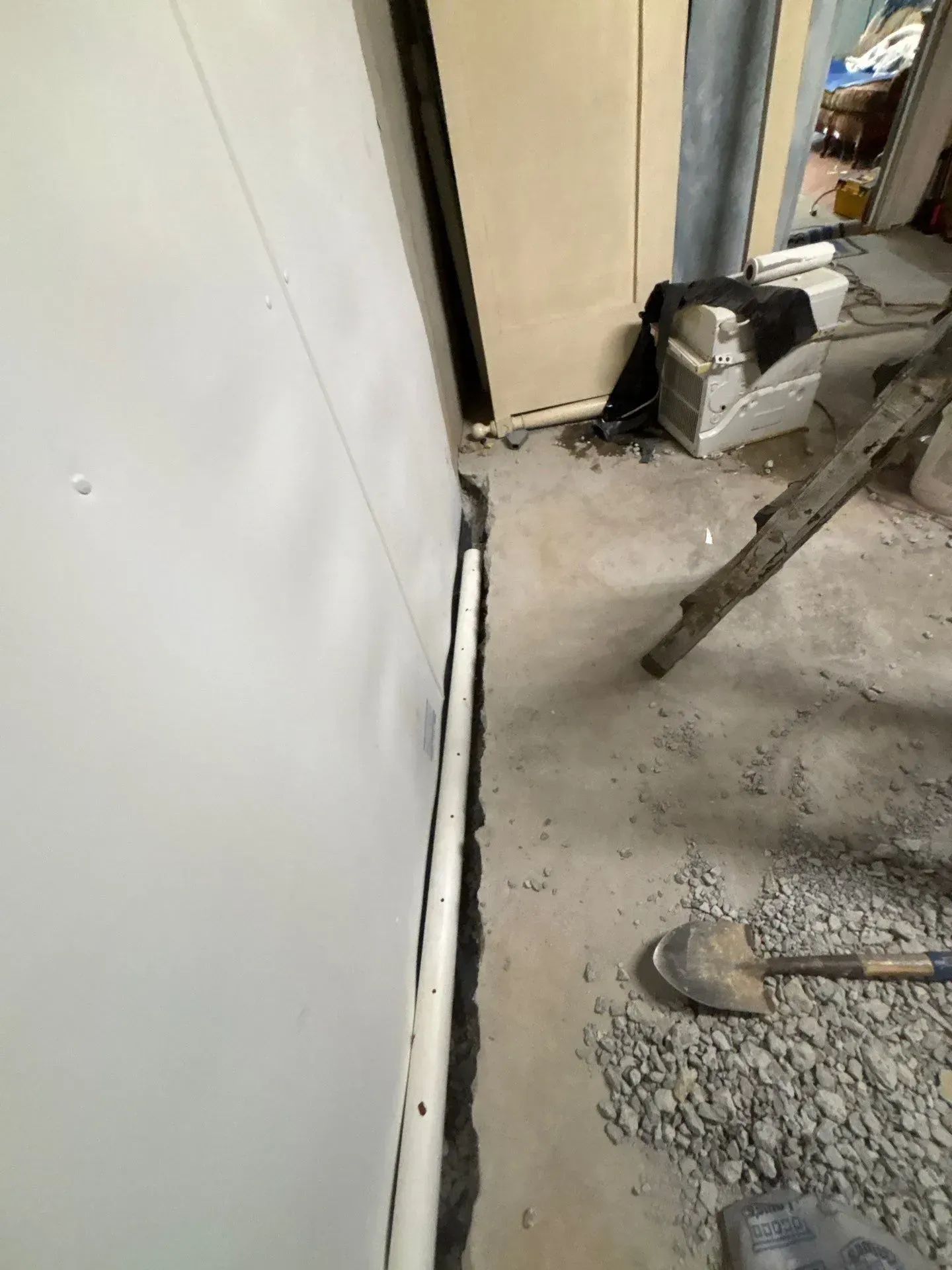 Sump pump drains for basement waterproofing in the Rosewood subdivision of Gardendale, AL 35071