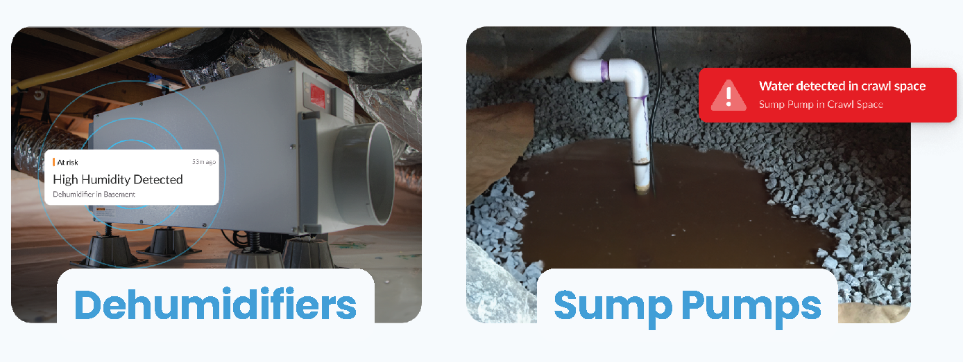 Sump Pump & Dehumidifier Monitoring 