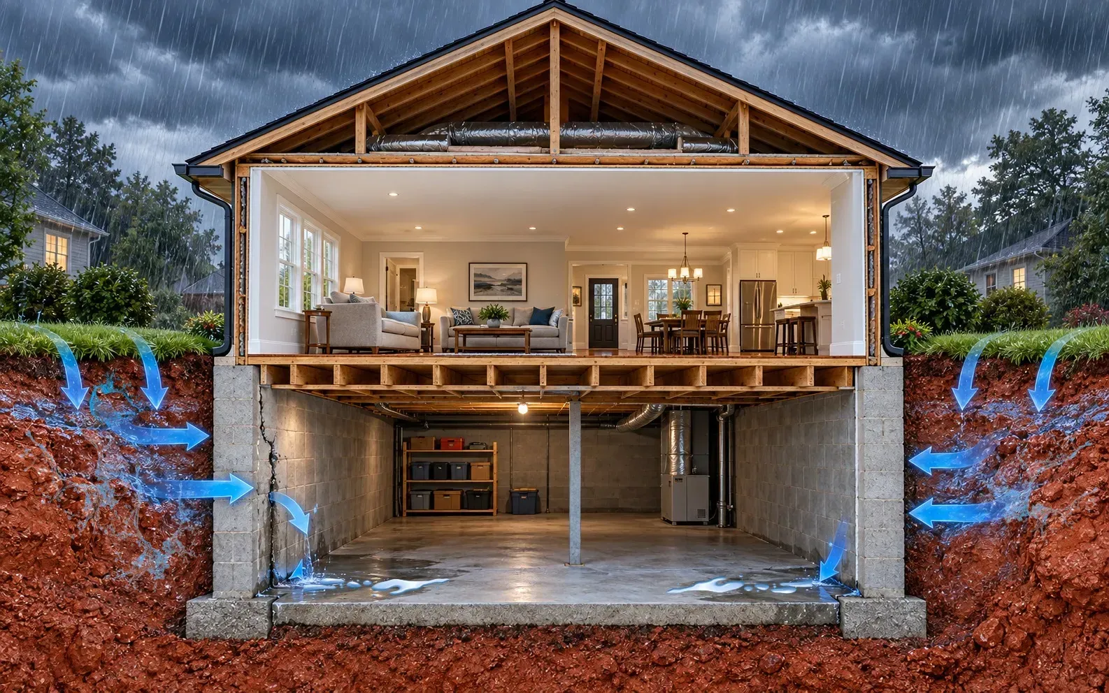 Hydrostatic pressure: how it works and why it happens to Alabama homes