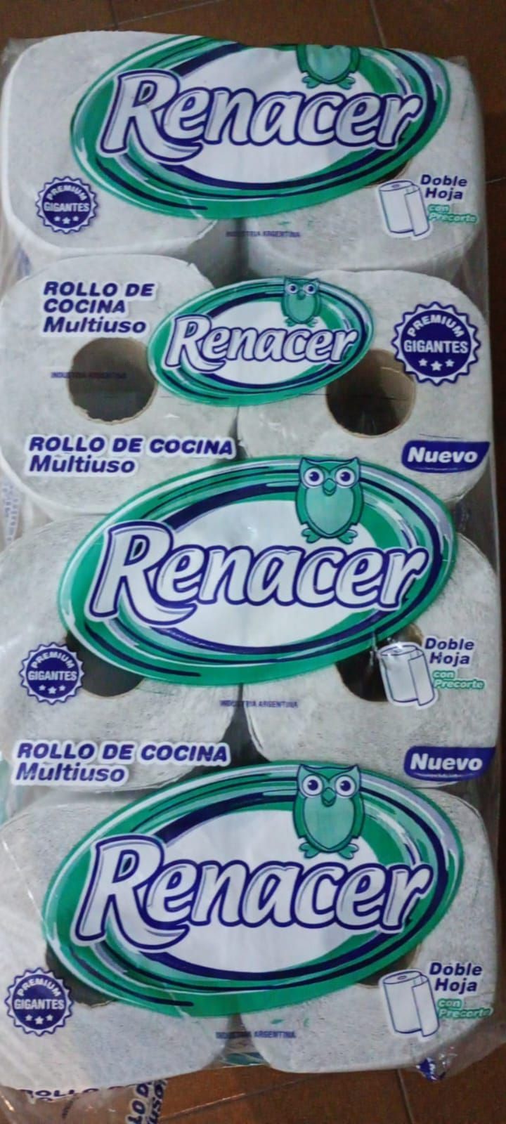 Rollo de cocina Renacer 8 x 200paños