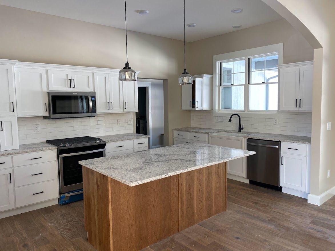 A Kitchen With Custom Countertop