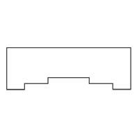 Diagram of a white shape with indented edges resembling a stepped-down design.