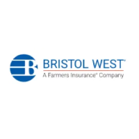 Bristol West logo: blue globe with stylized 