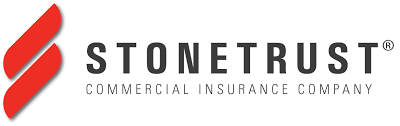 Stonetrust Commercial Insurance Company logo with red icon and gray text