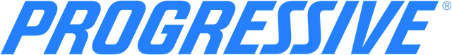 Progressive logo in blue italic text with green underline on a white background