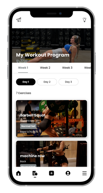 Elevate with Emily app dashboard