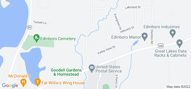 Map of business location