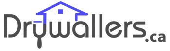 Drywallers.ca logo with a blue house icon over the word "wallers."