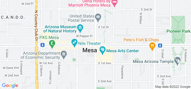 Map of business location