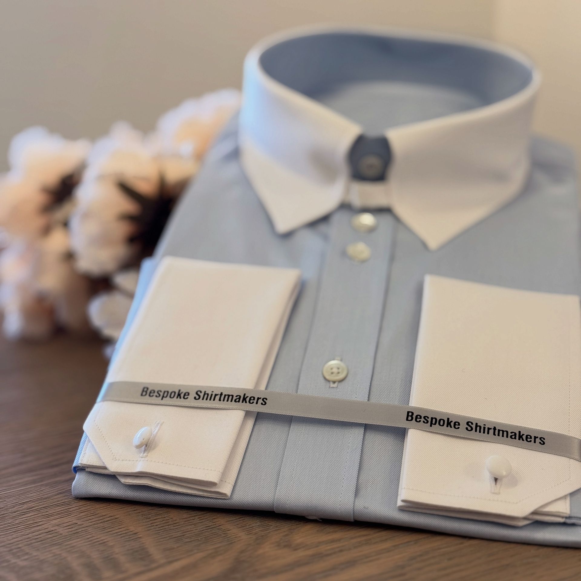 Edward George Tailoring Made to Measure shirts in our Cotswold studio