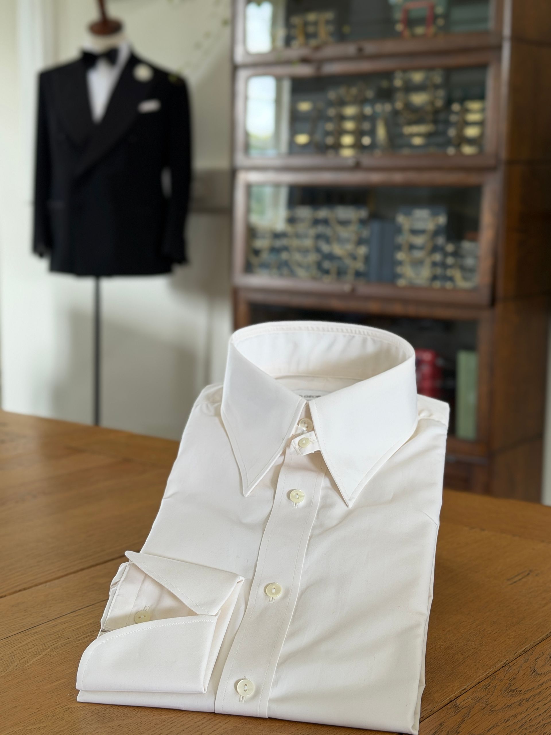 Edward George Tailoring Made to Measure shirts in our Cotswold studio