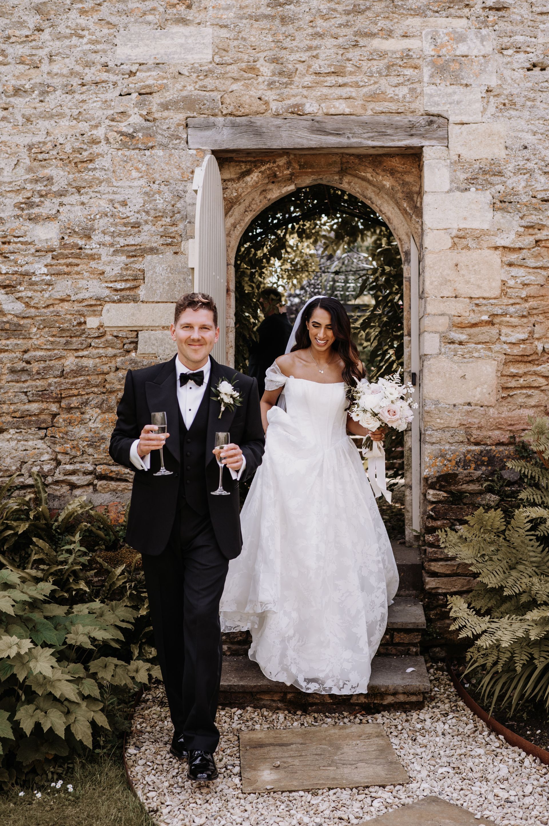 Groom wearing Edward George Tailoring Three piece tuxedo 