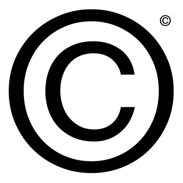 Copyright symbol, a 