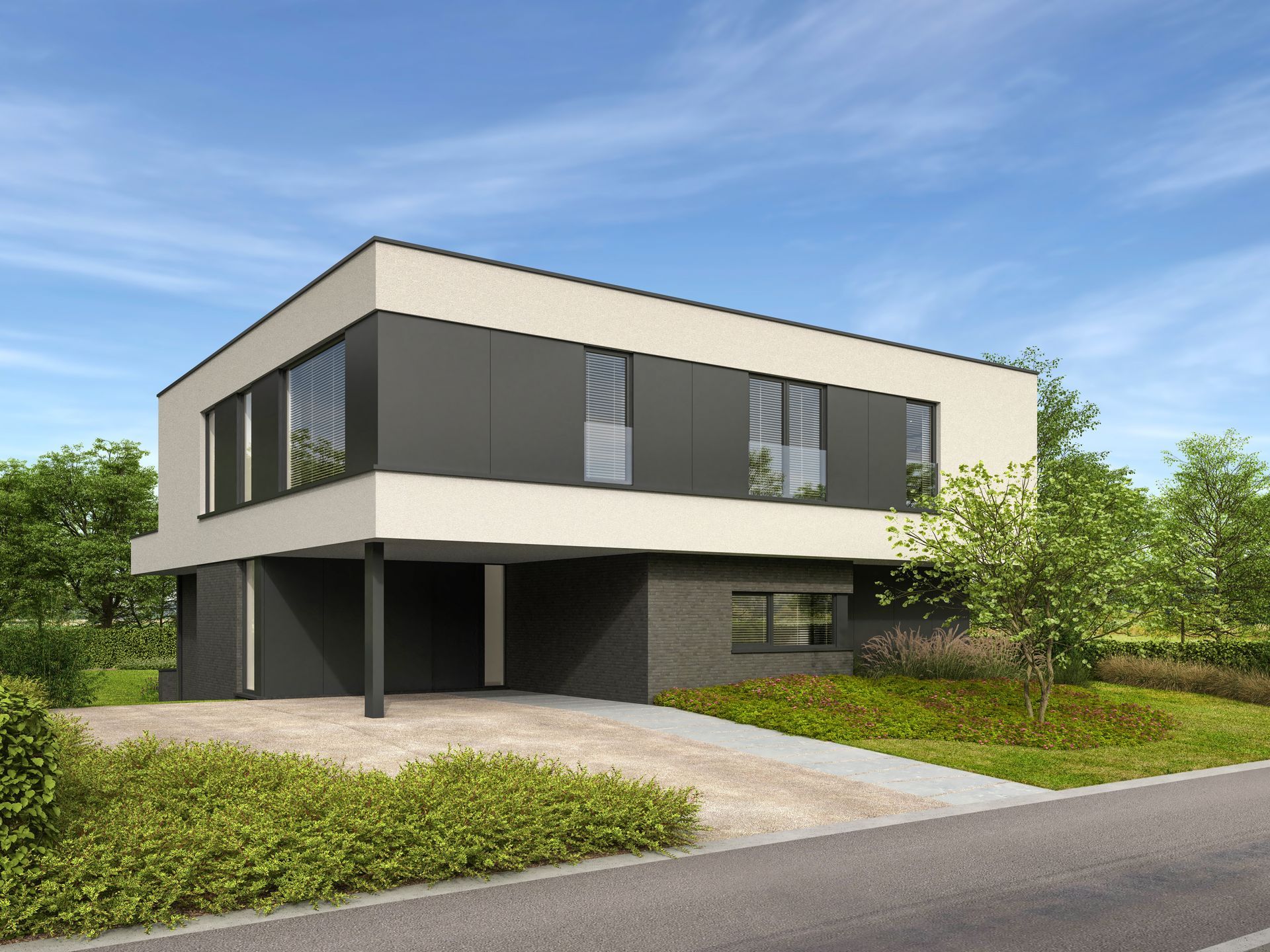 Architect moderne BEN-woning Tielt-Winge - Architectengroep JANSSENS