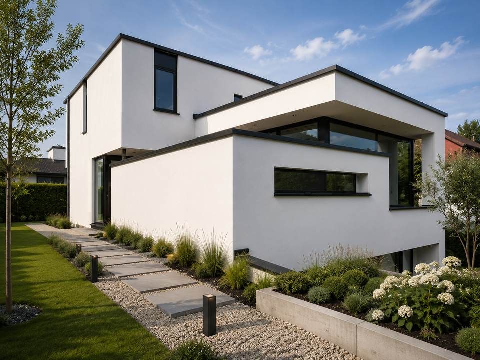 Moderne nieuwbouw woning in crepis in Diest - Architectengroep-Janssens