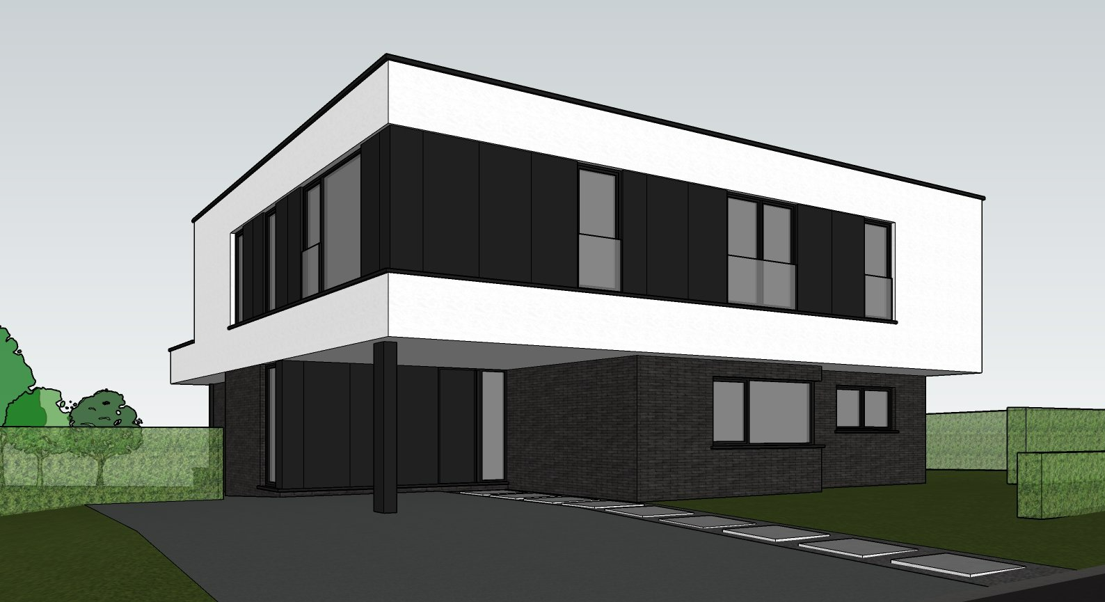 Architect nieuwbouw villa in Bonheiden - Architectengroep Janssens