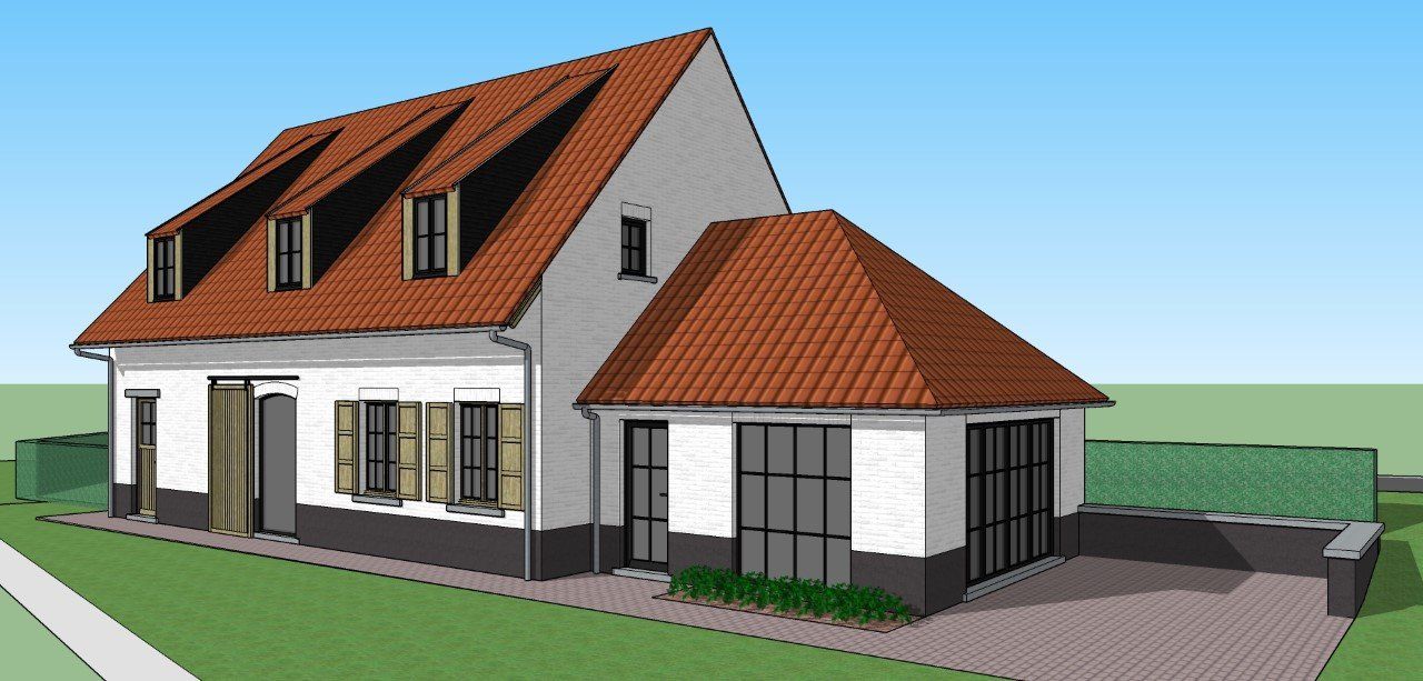 Architect nieuwbouw landelijke stijl Hoegaarden - Architectengroep Janssens
