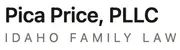 Pica Price, PLLC Idaho Family Law logo with black text and red accent line