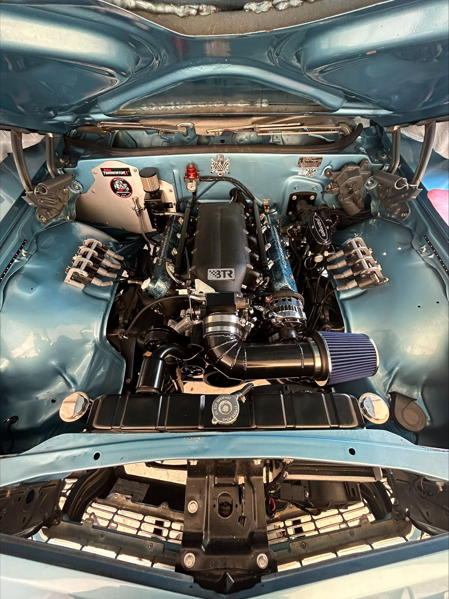 Classic Wires Inc. wiring harness installation in a vintage car