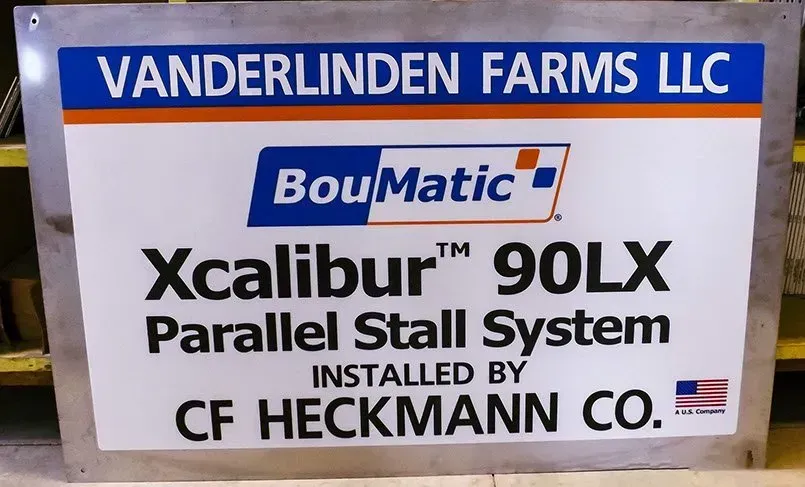 Vanderlinden farms llc xcalibur 90lx parallel stall system installed by cf heckmann co