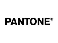 The pantone logo is black and white on a white background.