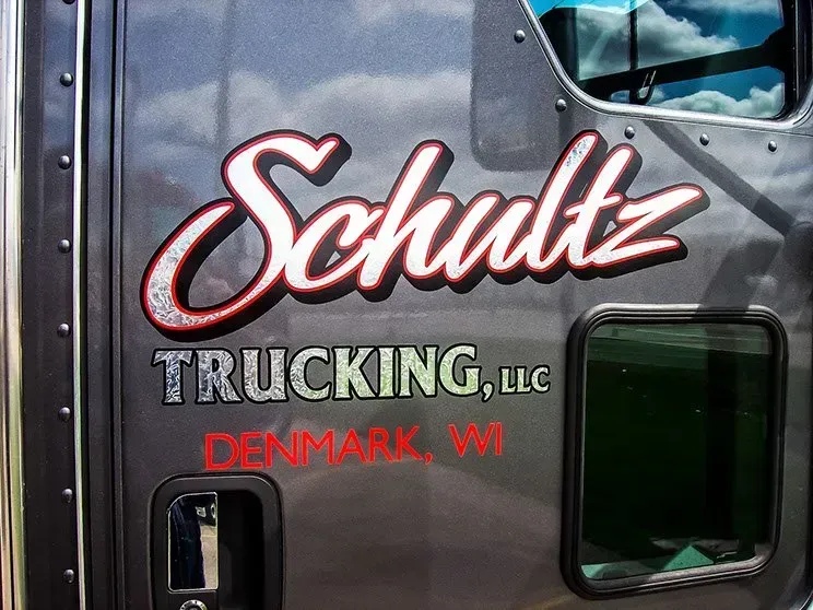 Schutz trucking llc is located in denmark wi