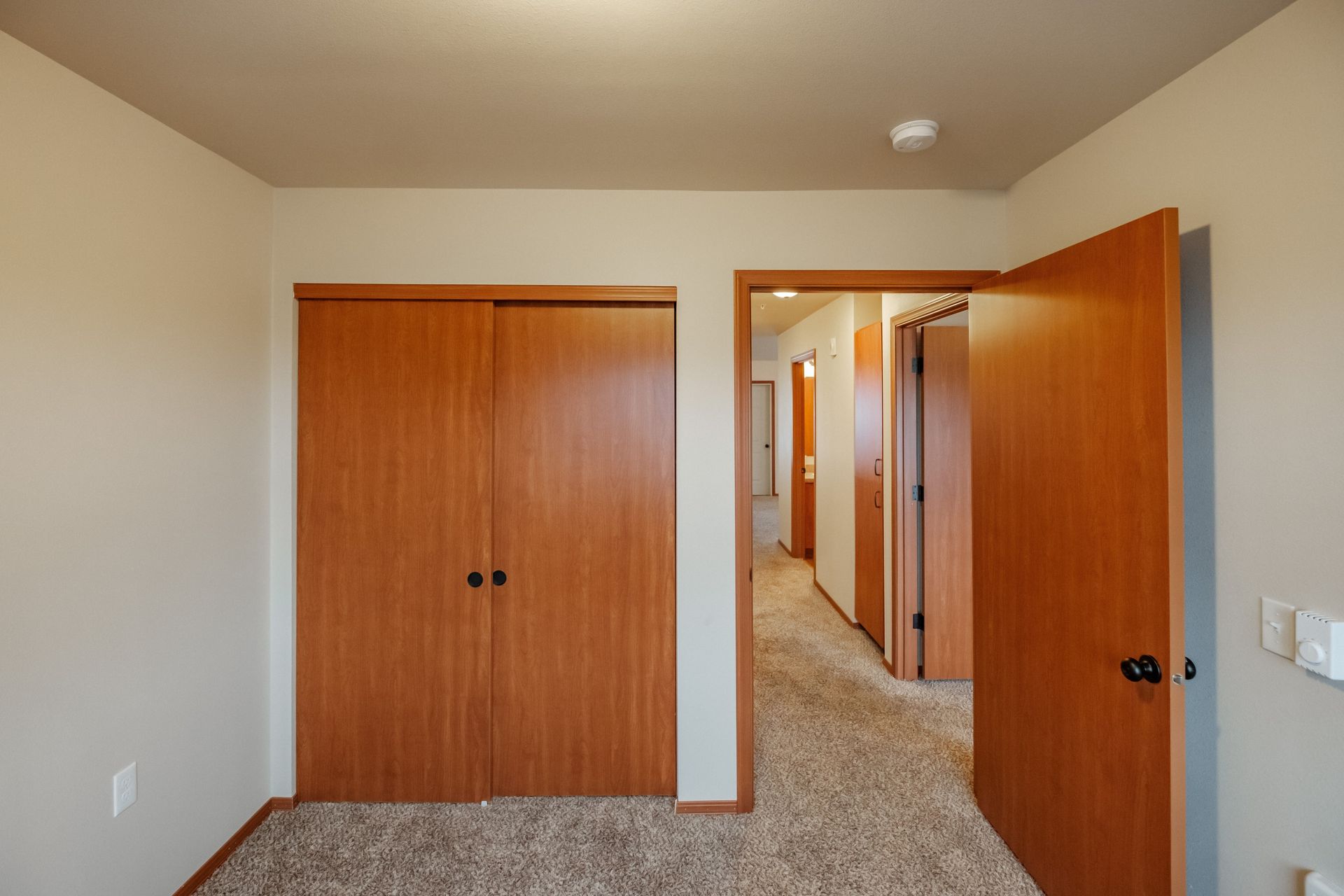 Lafayette Place Apartments in McMinnville, Oregon, near Linfield University – two-bedroom two-bath – bedroom and closet – 2. 