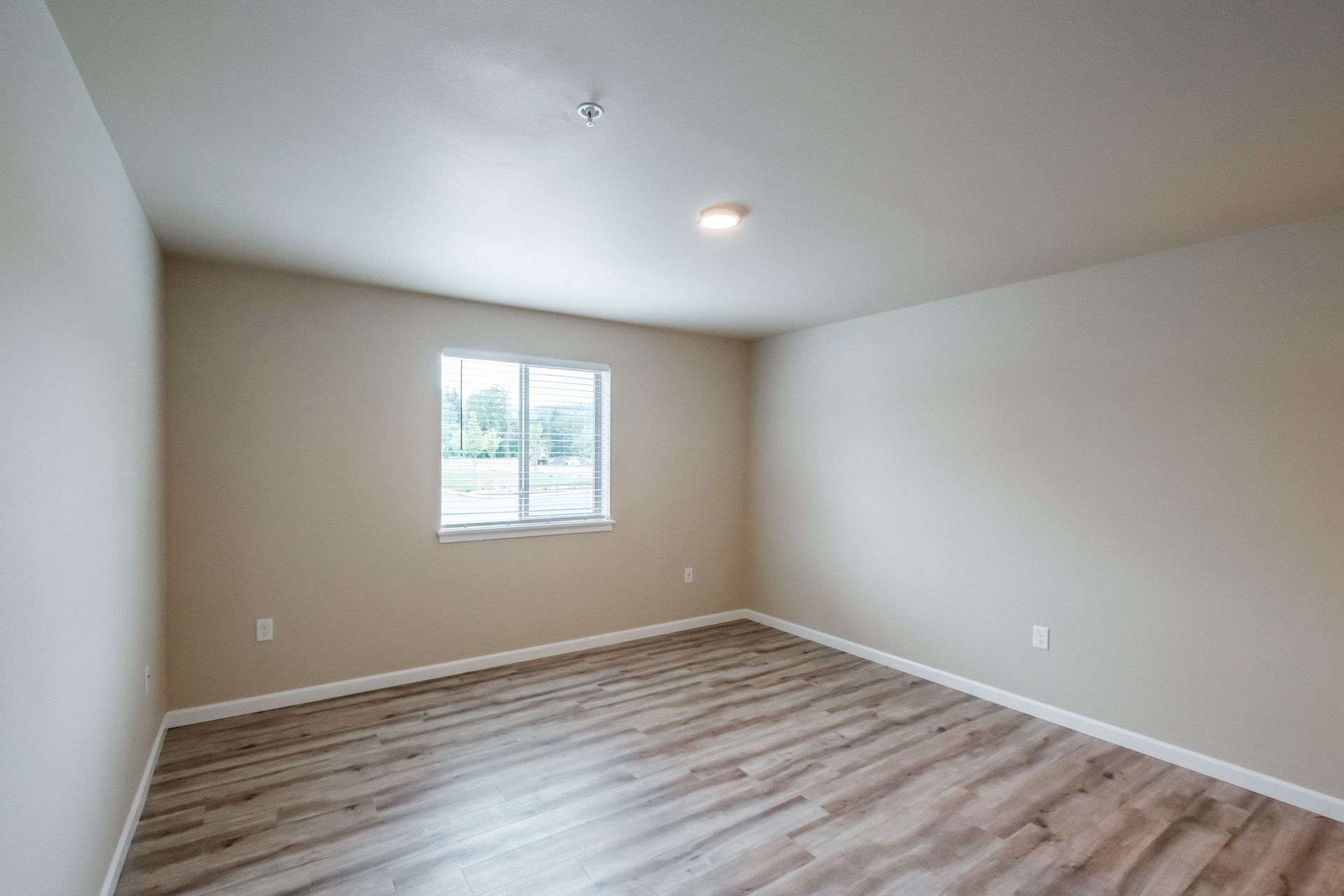 Santiam Gateway Apartments in Sweet Home Oregon, two-bedroom two-bathroom – master bedroom window -2.